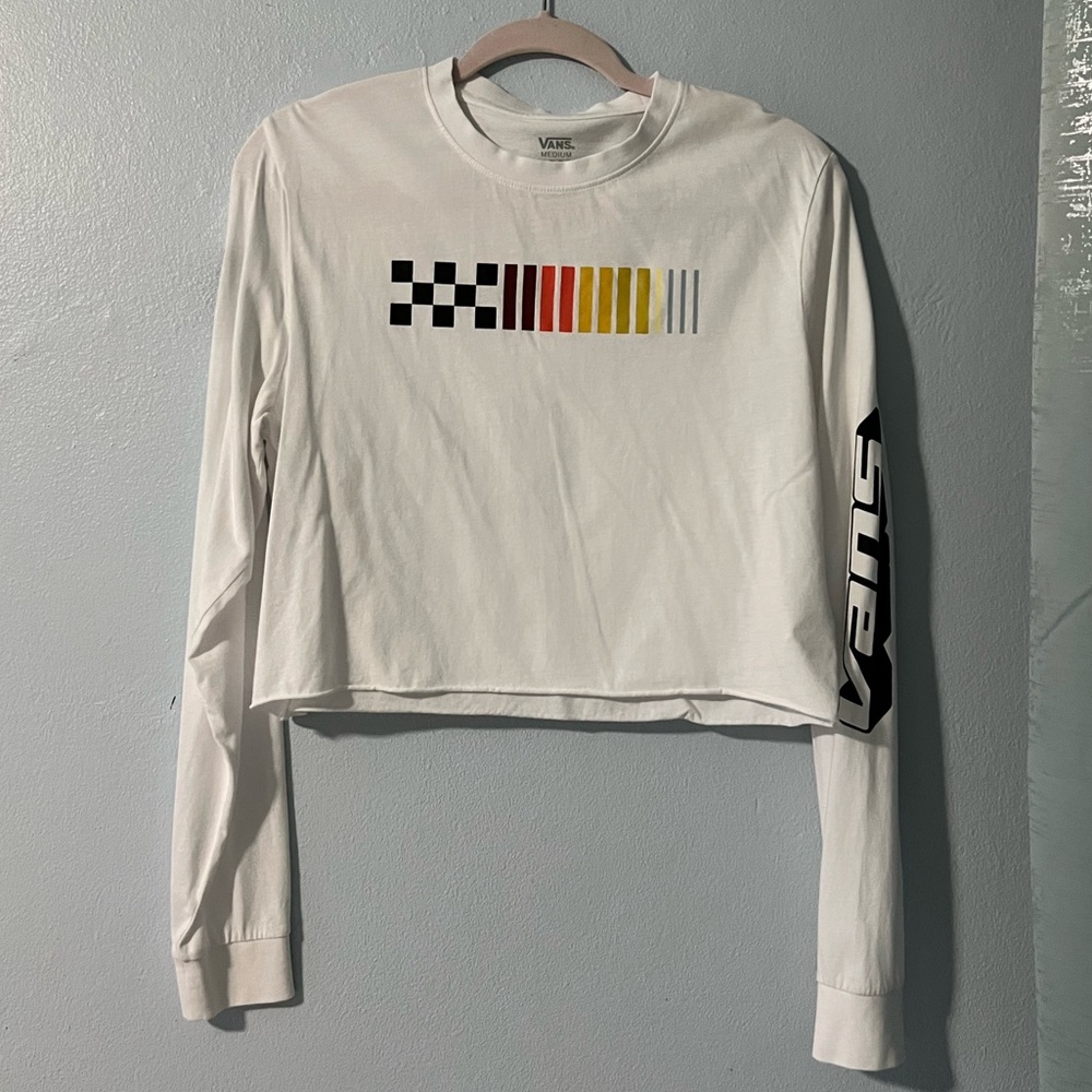 Long Sleeve Cropped T-Shirt - Vans